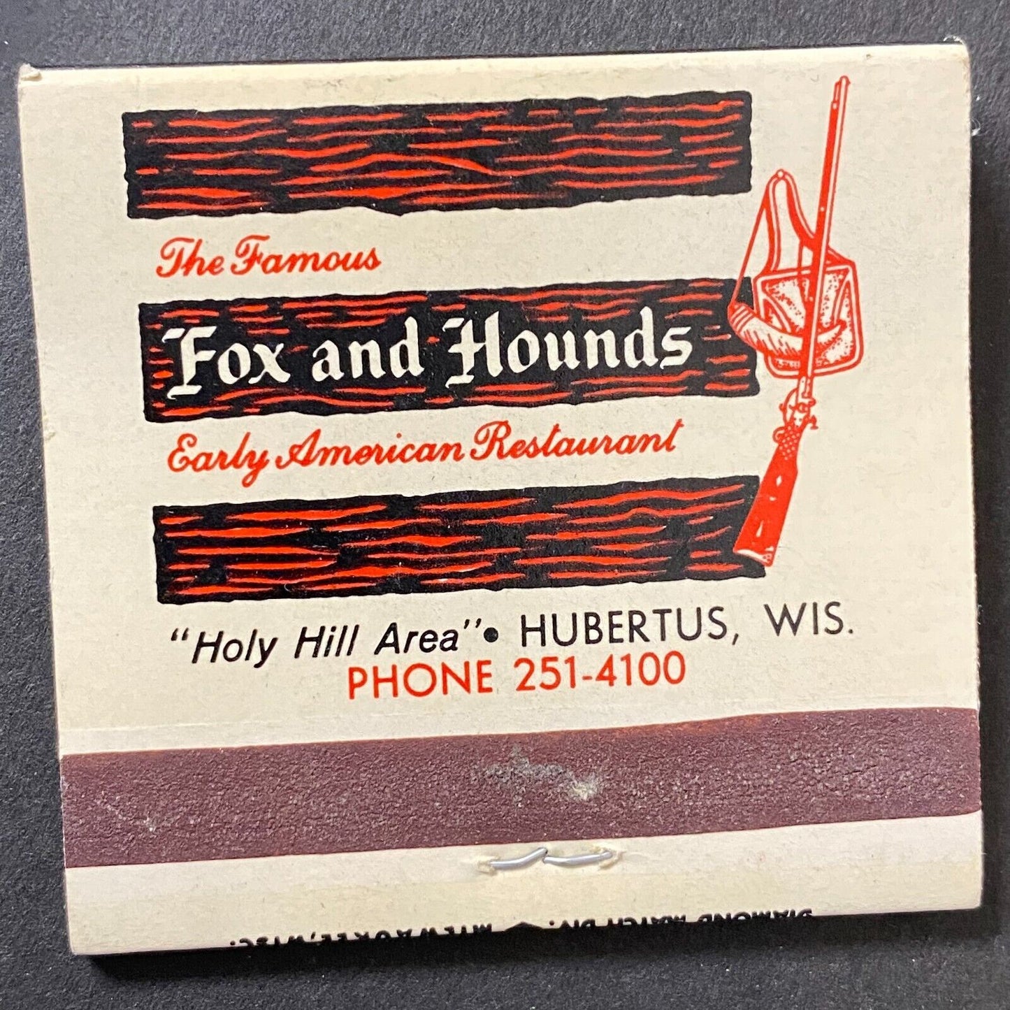 Karl Katzsch's / Fox and Hounds Restaurant Wisconsin Full Matchbook c1974-80's