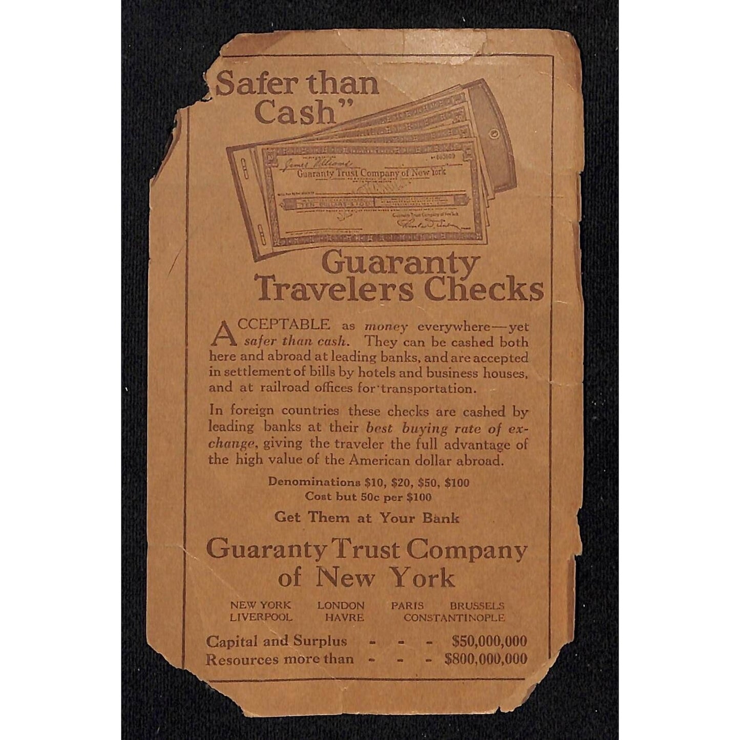 Rand McNally Tourists' Guide Virginia Indexed Pocket Map 21" x 28" c1920's