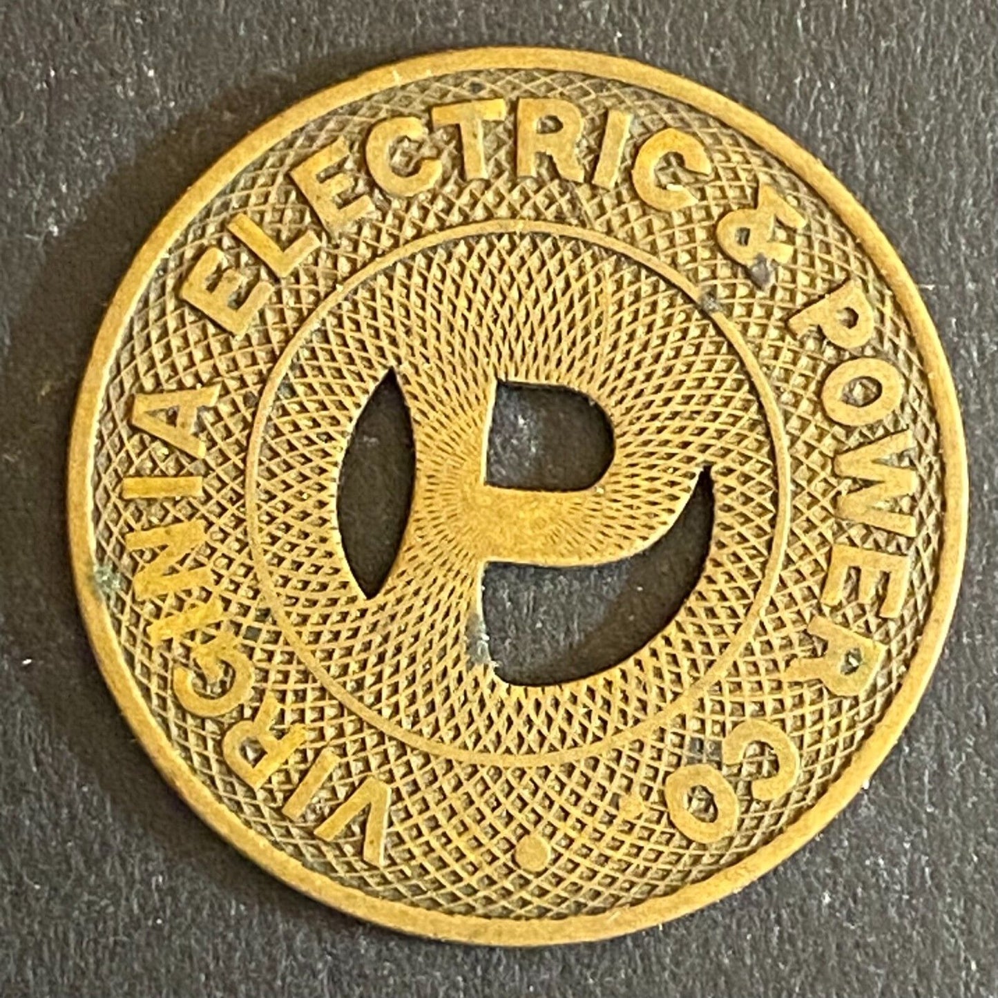 Virginia Electric & Power Co. Portsmouth One Fare Transit Token 23mm