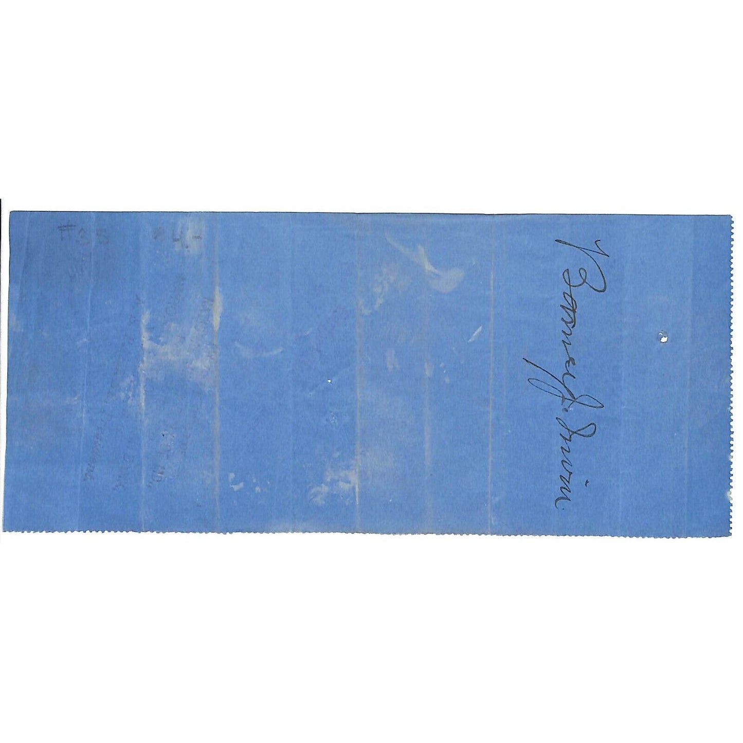 First National Bank of Havre De Grace, MD 1899 Bank Check Mrs. Jane Dawson ?