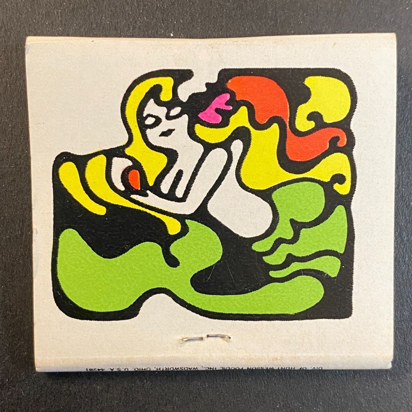 Maritime Themed Sailor Mermaid c1968 Full Matchbook w/ Plum Tips VGC Scarce