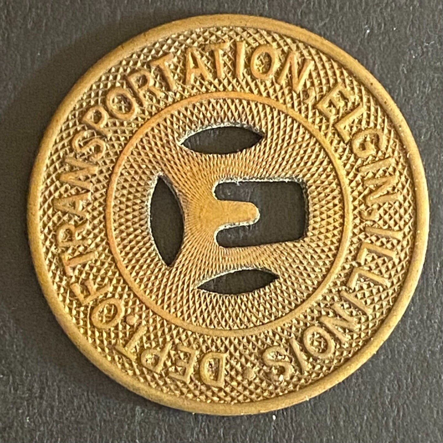Elgin, Illinois Dept. of Transportation One Fare Transit Token 22.6mm VGC