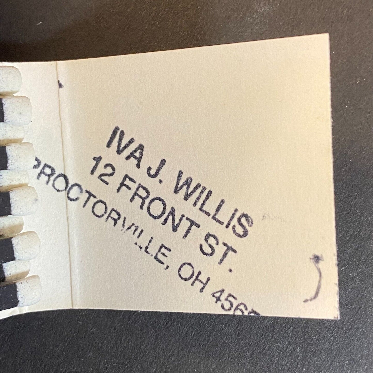 "Elect Iva J. Willis Fairland" BOE Near Full(-1) Matchbook c1974-80's Scarce VGC