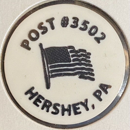 Hershey, PA A.L. Post #3502 c1970's-80's Plastic "G/F One Draft" Token