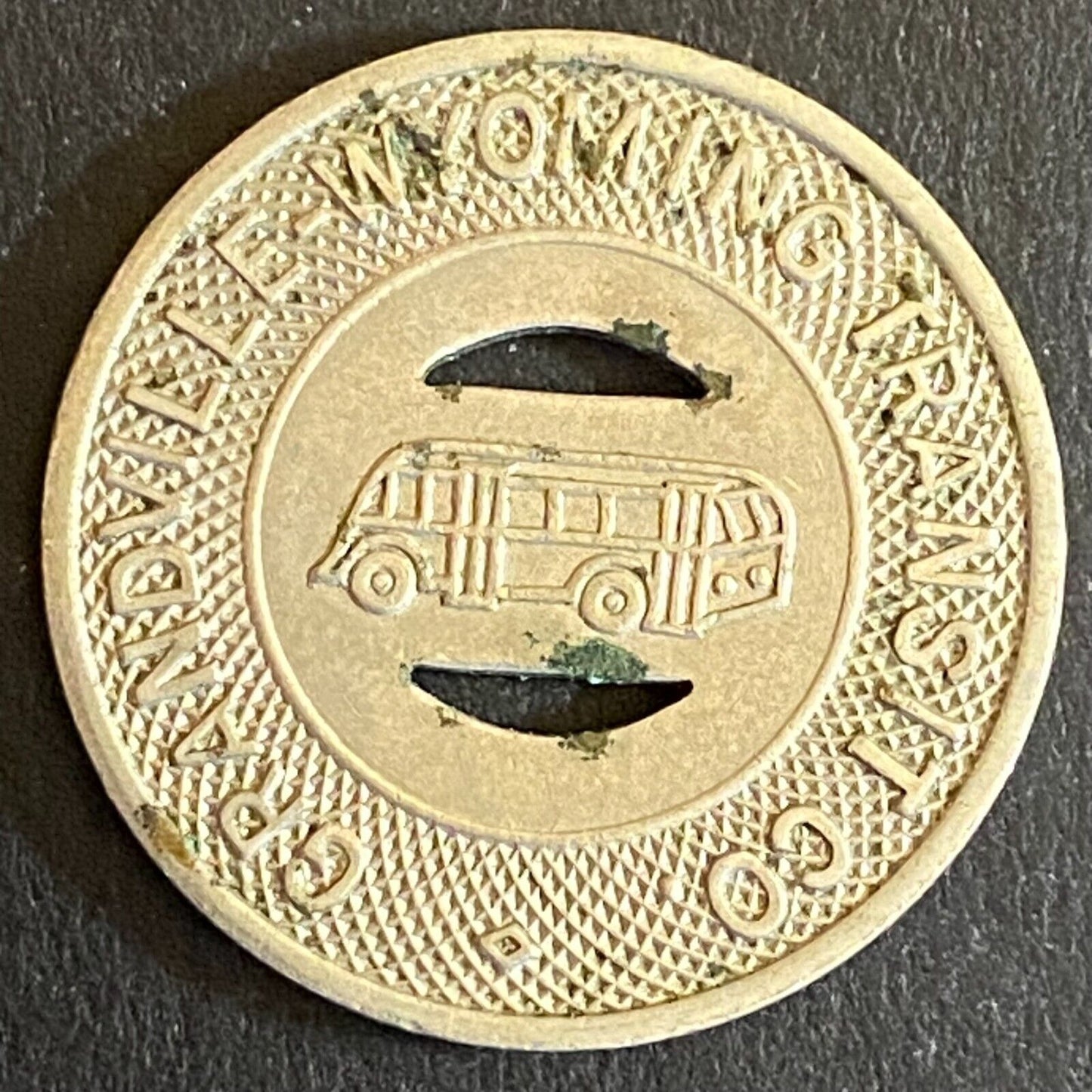 Grandville Wyoming Transit Co. G/F One Adult Fare Bus Token 32mm Scarce