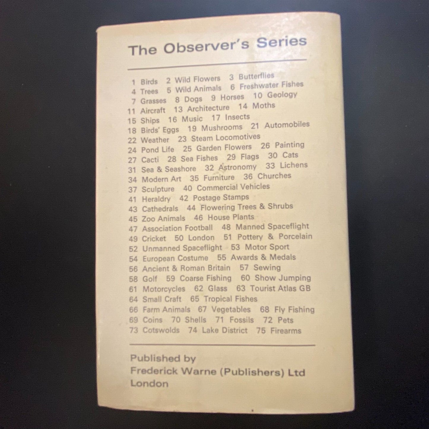 Graham Macbeth "The Observer's Book of Motor Sports" 1978 192pp Small