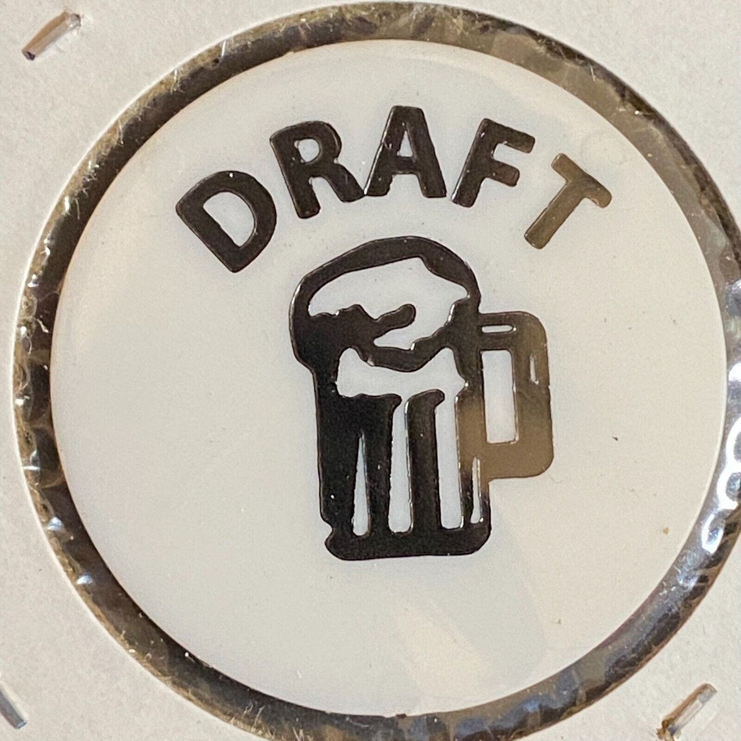 Meadville, PA VFW Post 2006 c1980's Plastic Token "Draft" Beer Mug Drink