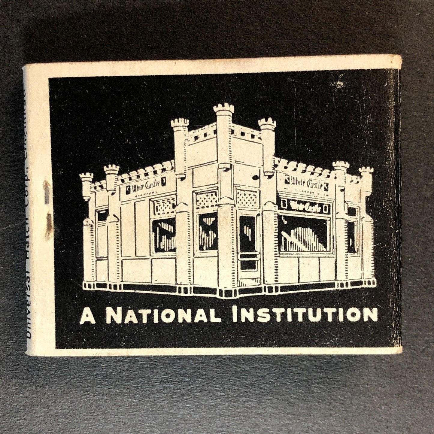 White Castle System Near Full (-2) Matchbook "A National Institution c1940's-50s