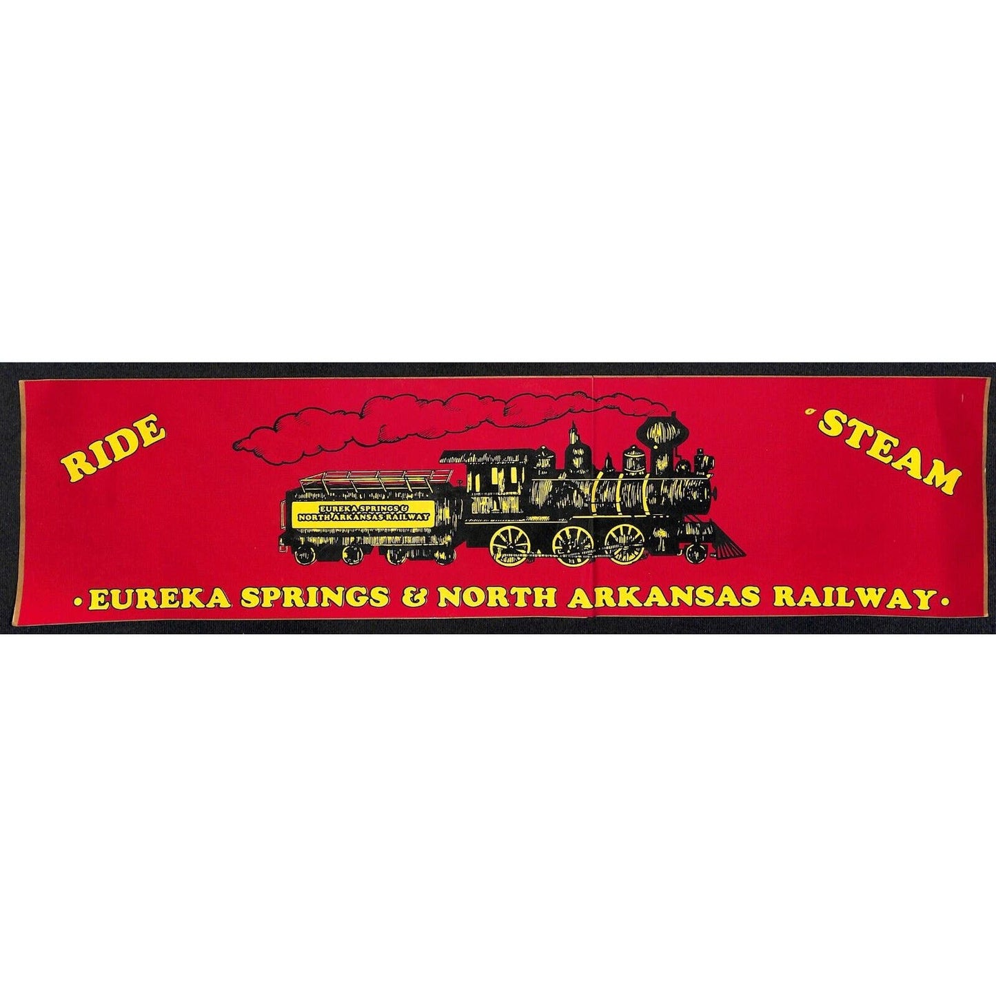 Eureka Springs & North Arkansas Railway Sticker 3 1/2" x 14 1/2" c1980's VGC