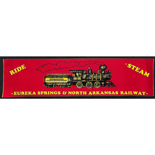 Eureka Springs & North Arkansas Railway Sticker 3 1/2" x 14 1/2" c1980's VGC