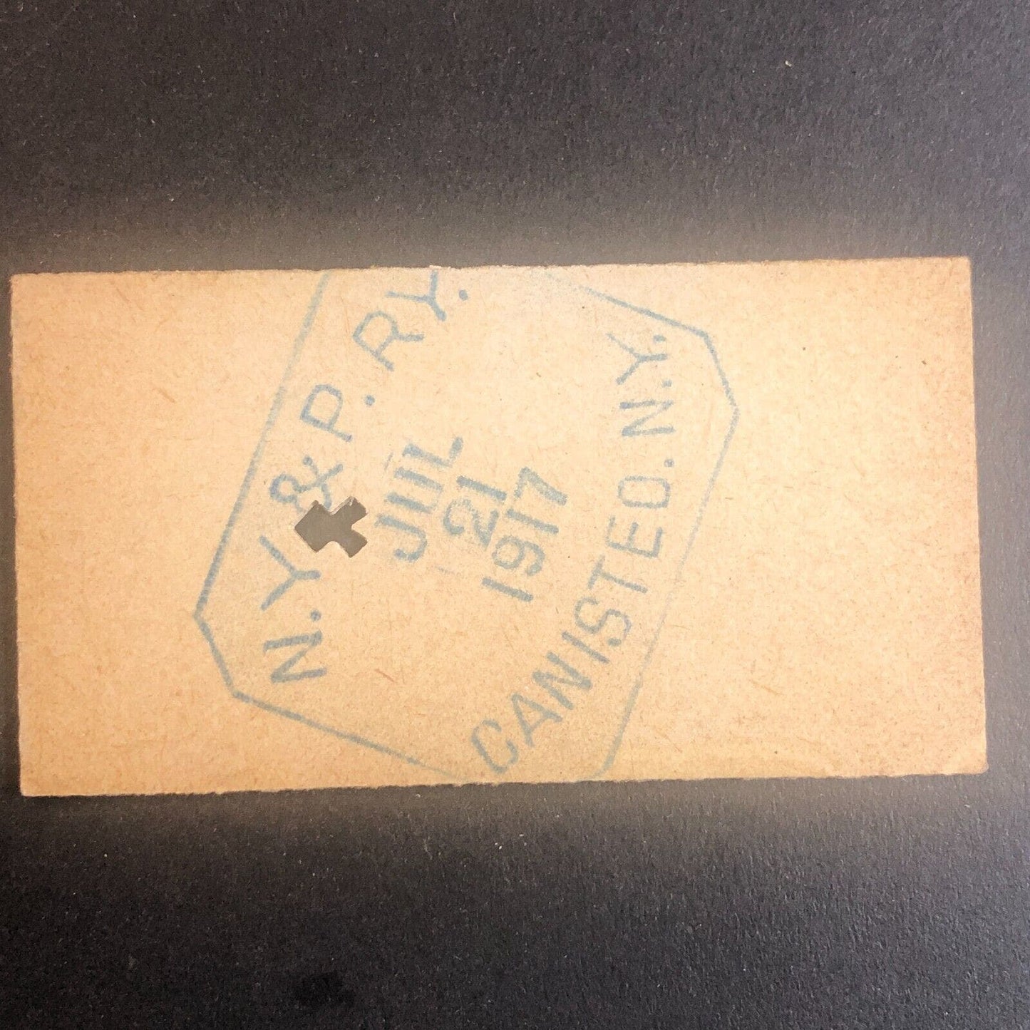 New York & Pennsylvania Railroad July 21 1917 Greenwood, NY Ticket #53594