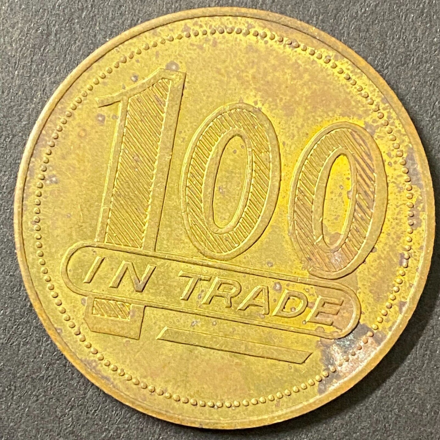 Fort Polk NCO Open Mess G/F $1 in Trade Token Brass Louisiana 35mm (#5)