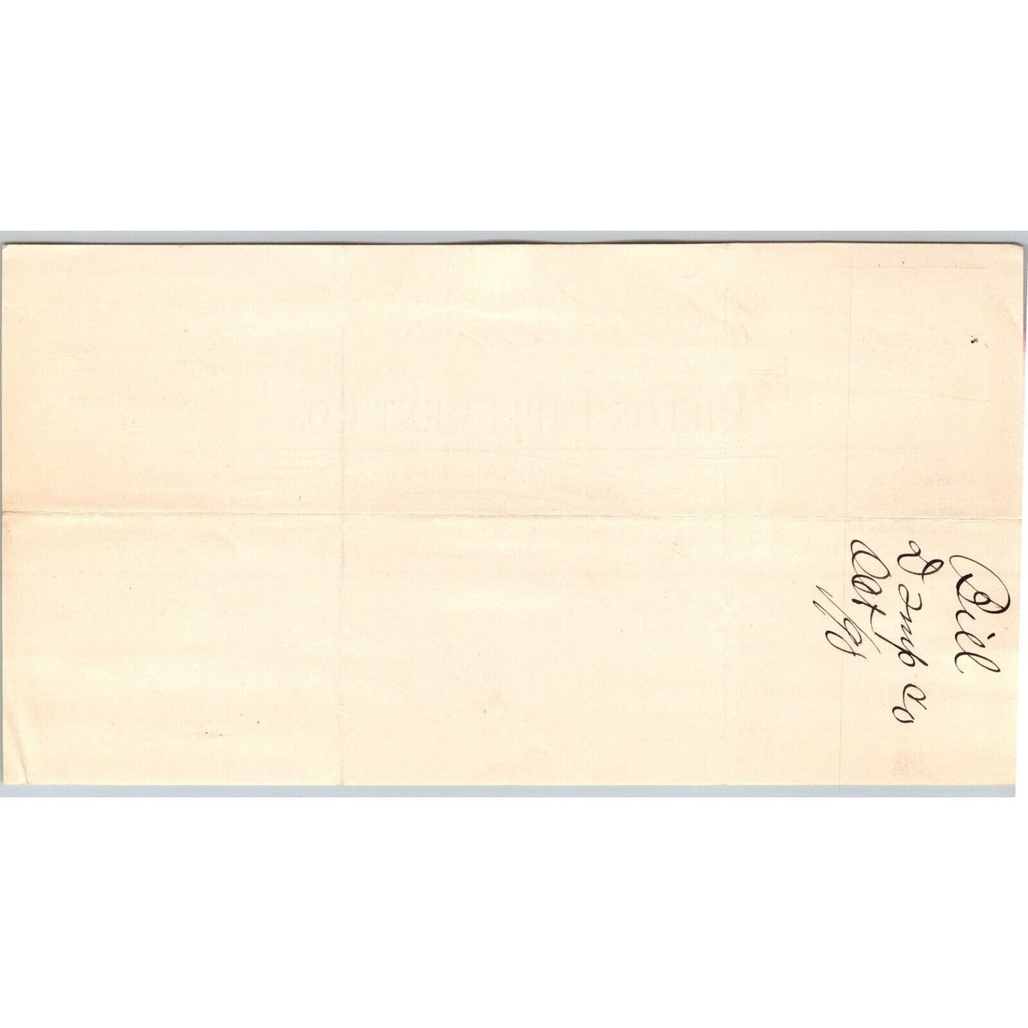 Dillon, MT Dillon Implement Co. Fine Buggies 1890 Billhead R.C. Halliday*
