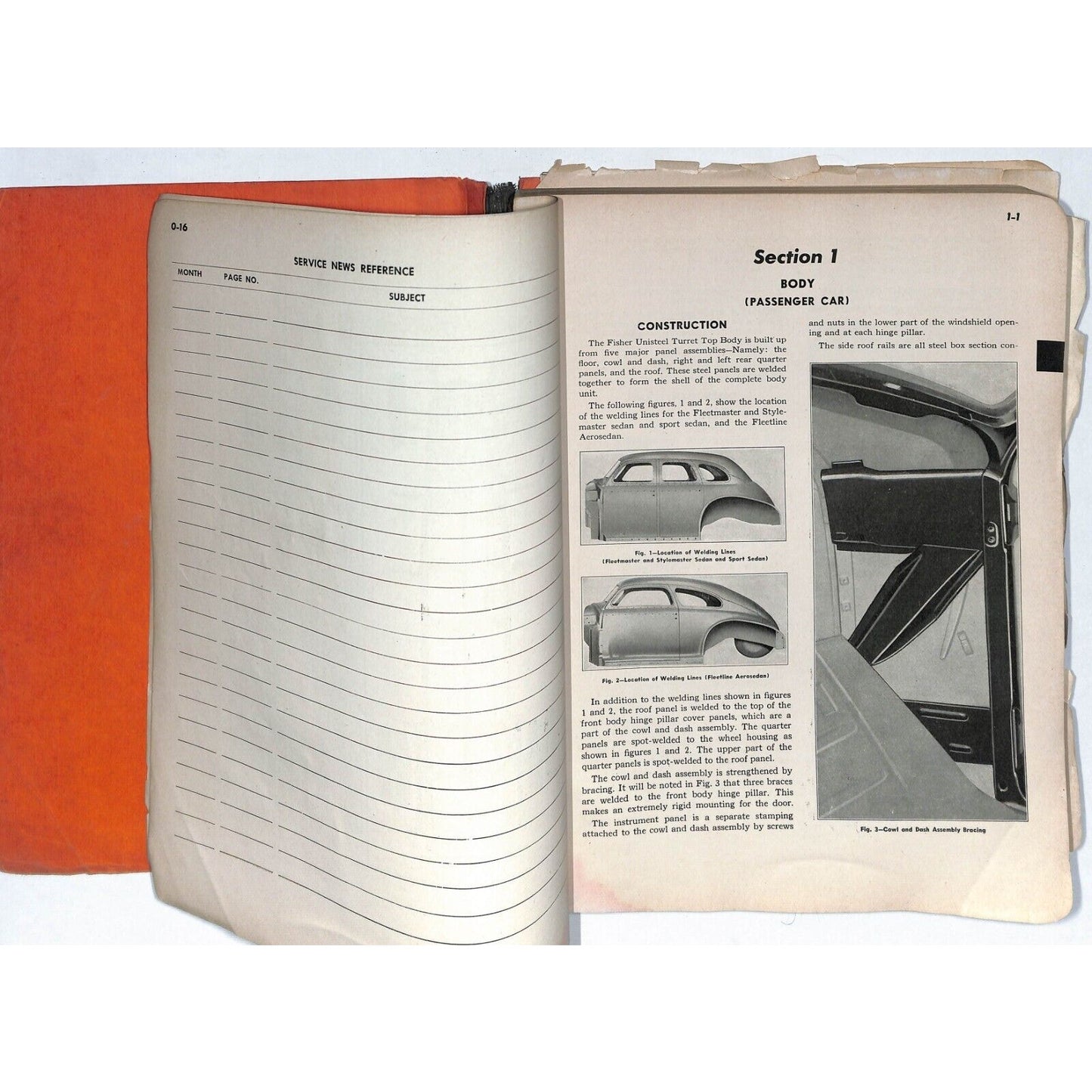1942 Chevrolet shop Manual 200+pp 1 3/4 lbs. Detached Cover