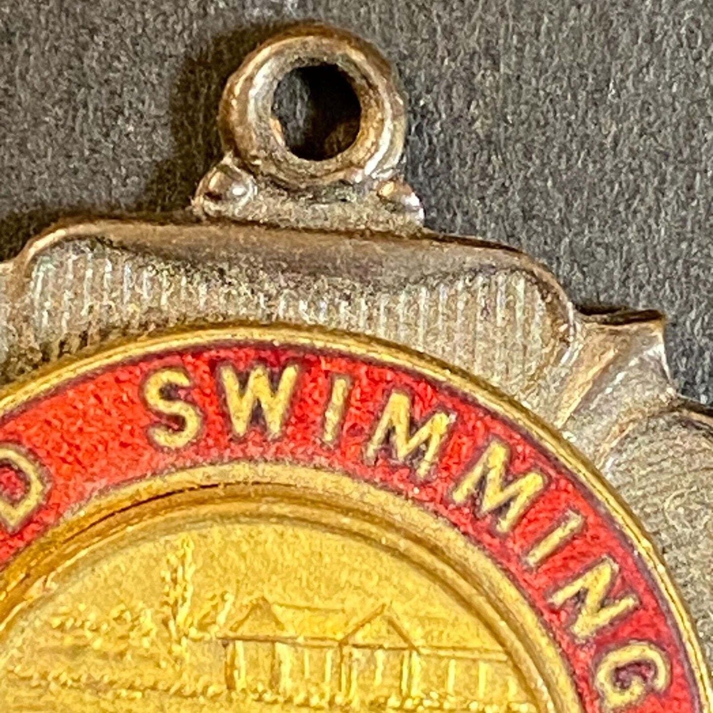 Moreland Swimming Club (PA?) Medal / Pendant Enamel 31mm 20g c1977-80's