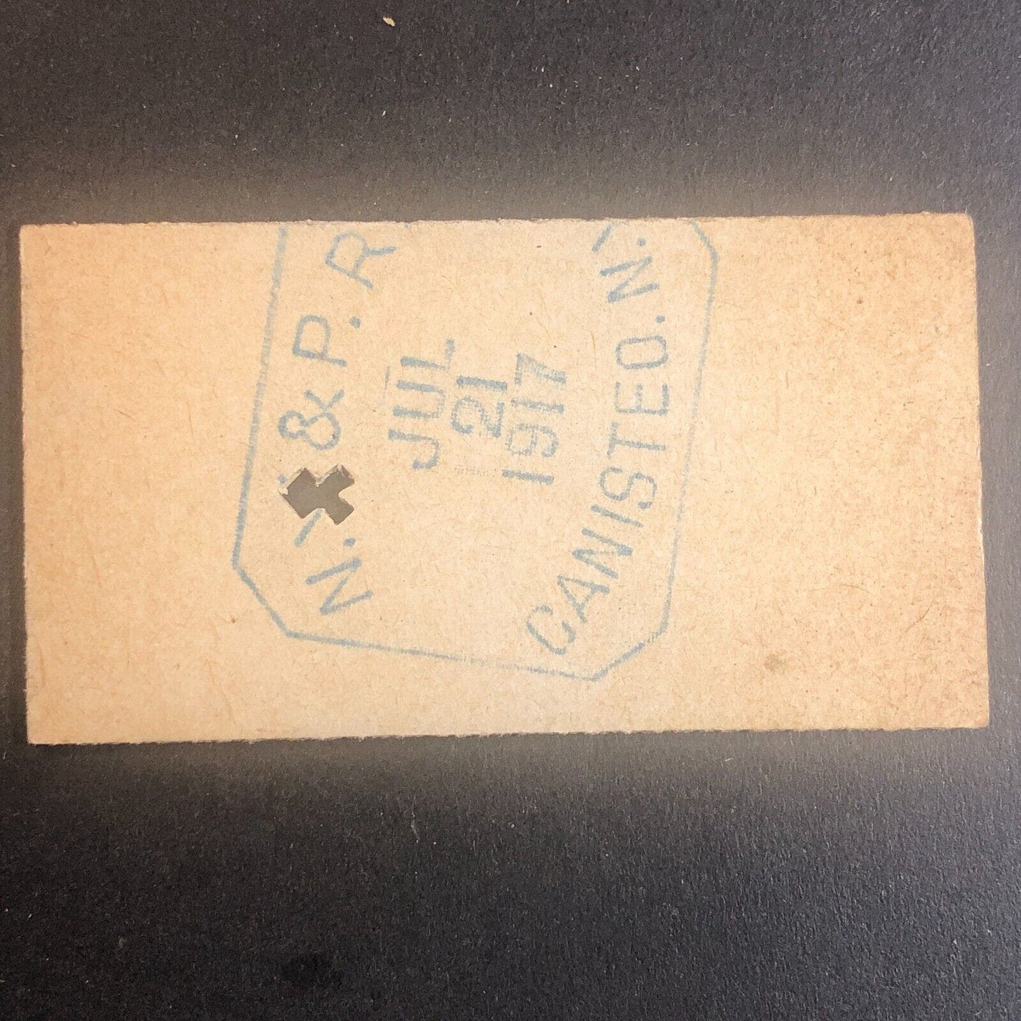 New York & Pennsylvania Railroad July 21 1917 Rexville, NY Ticket #30254