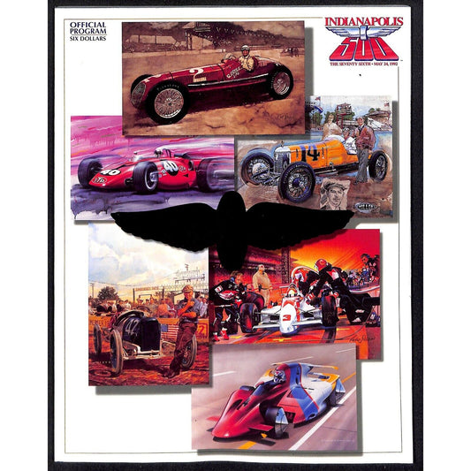 1992 Indianapolis 500 Program Racing VGC 207pp 1lb 2oz