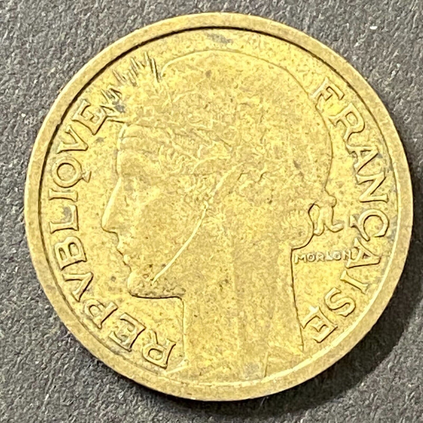 1939 50 Centimes Repvbliqve Francaise 18mm France French