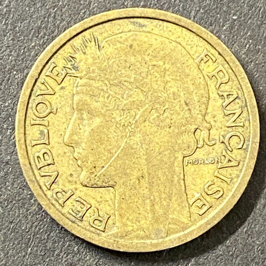 1939 50 Centimes Repvbliqve Francaise 18mm France French