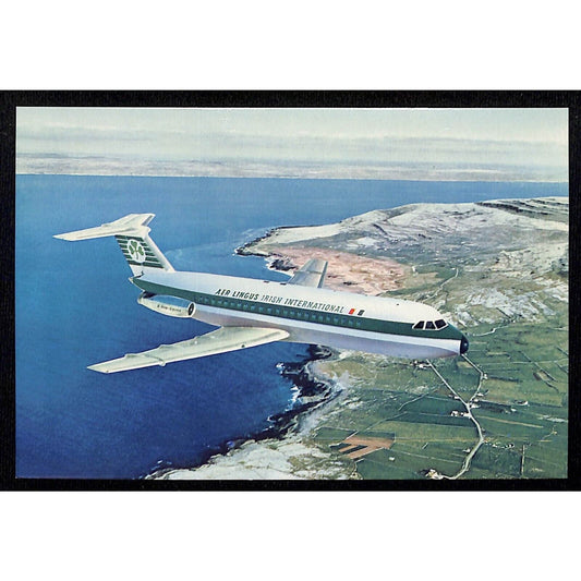 Aer Lingus One - Eleven Jet 4" x 6" Postcard c1960's UP VGC Scarce