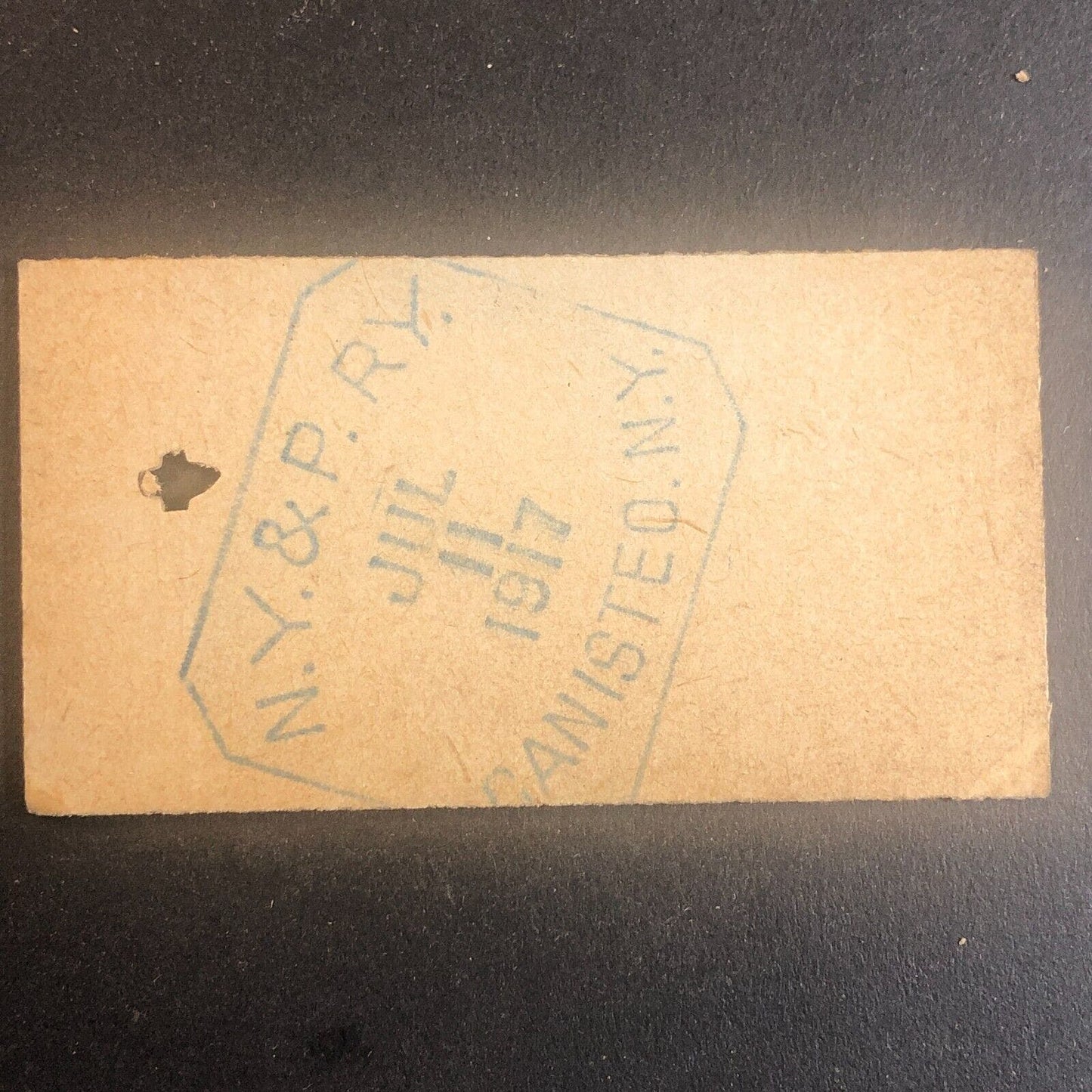 New York & Pennsylvania Railroad July 11 1917 Greenwood, NY Ticket #53528