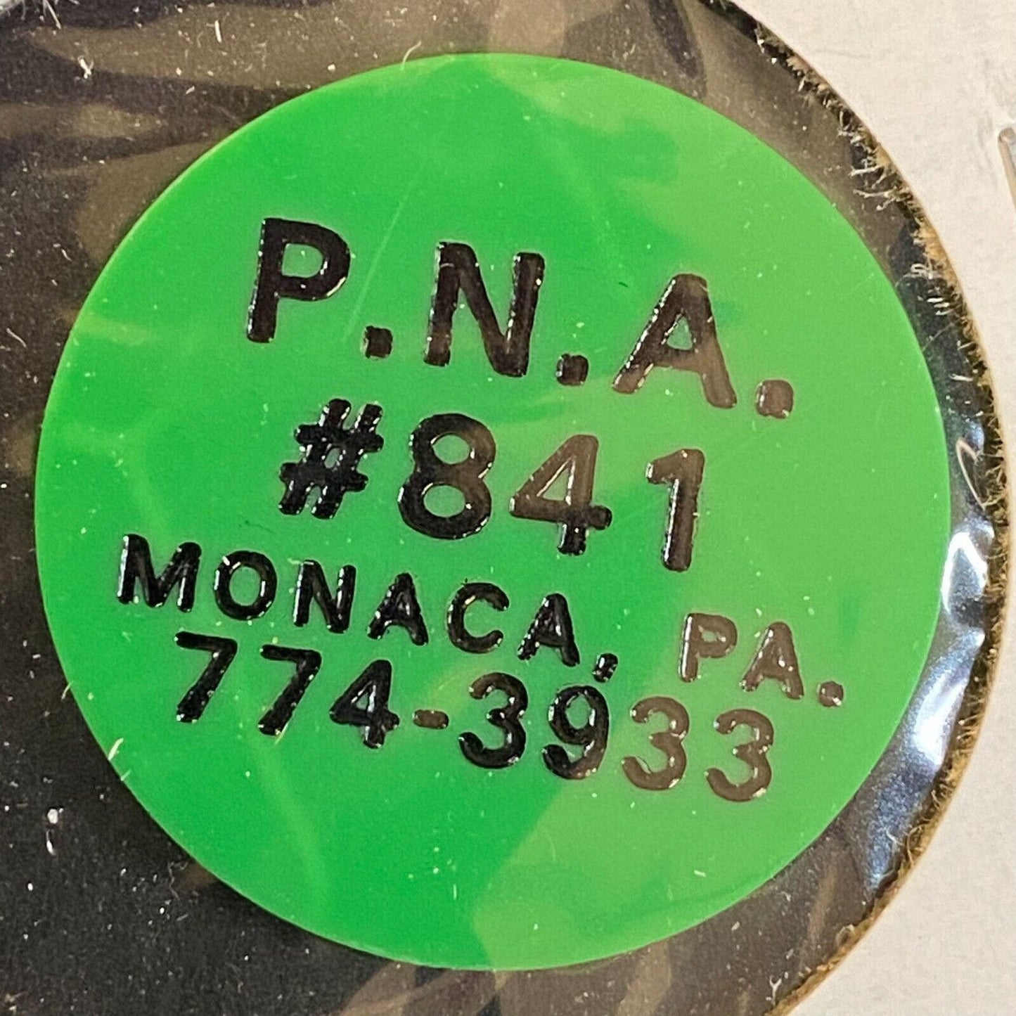 Monaca, PA PNA Polish National Alliance #841 c1980's Plastic Token "Shot Coming"