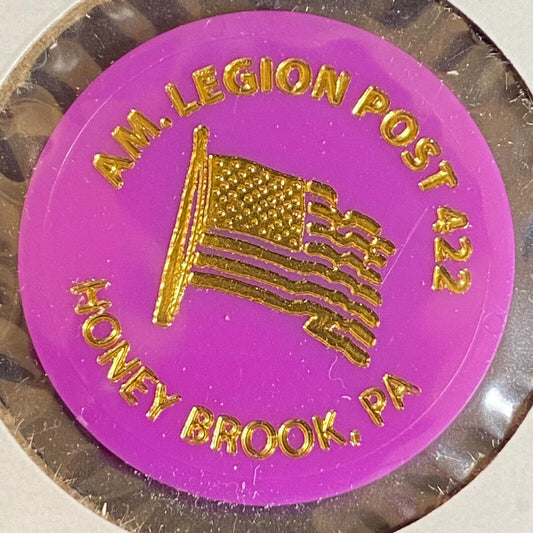 Honey Brook, PA A.M. Legion 422 c1970's-80's Plastic "Ya Gotta Draft" Token