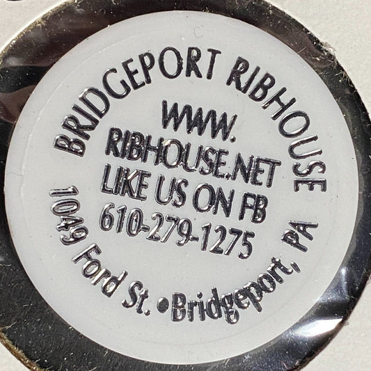 Bridgeport, PA Bridgeport Rib House Club Plastic Token G/F One Mixed Drink