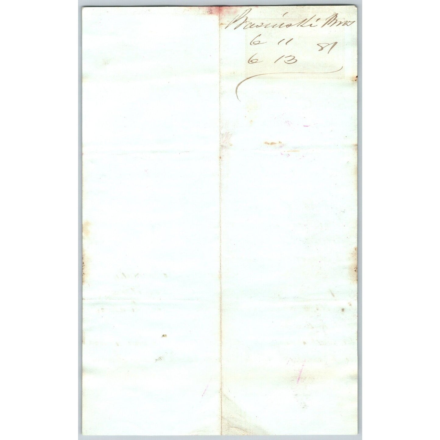 J. Basinski & Bros. Bozeman, MT (Dry Goods) 6/11 1881 Letterhead Henry Elling*