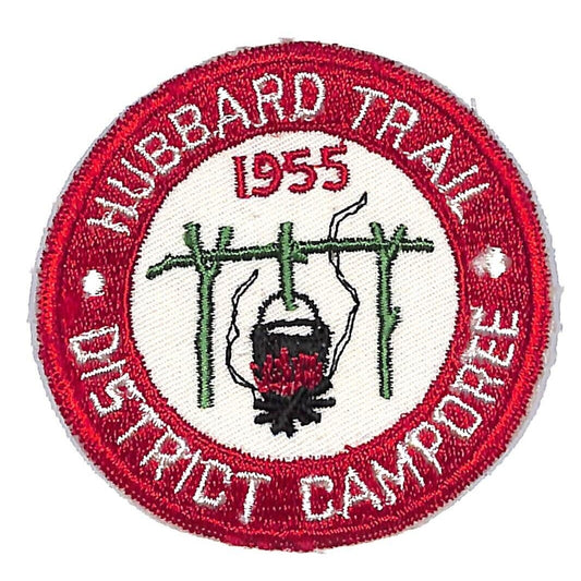 Boy Scouts BSA 1955 Hubbard Trail District Camporee Patch VGC Scarce