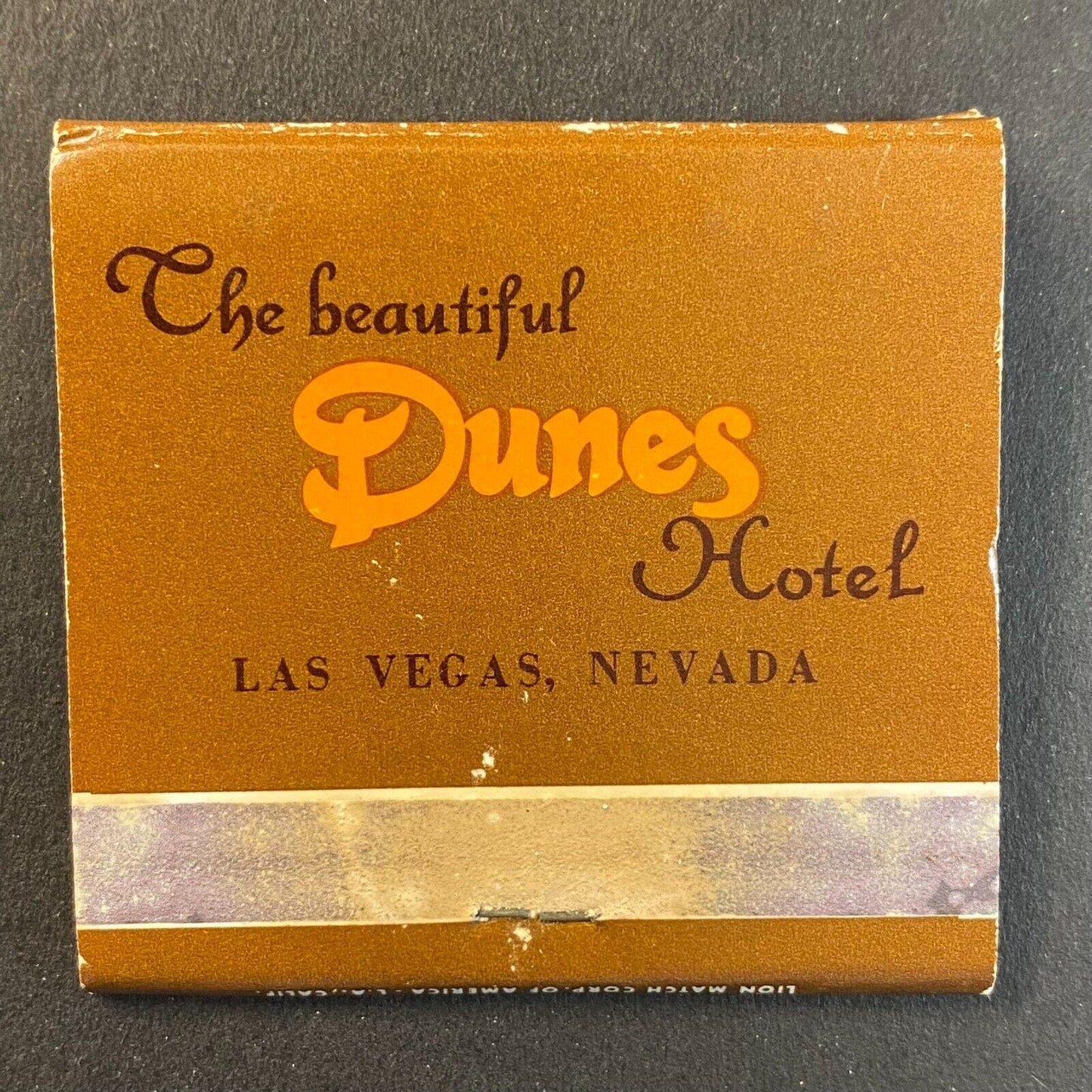 Dunes Hotel Vegas c1974-79 "Sultan's Table" Full Matchbook VGC