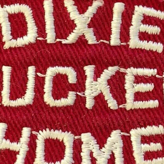 c1970-80's Vintage Machine Stitched Embroidered Patch - Dixie Truckers Home