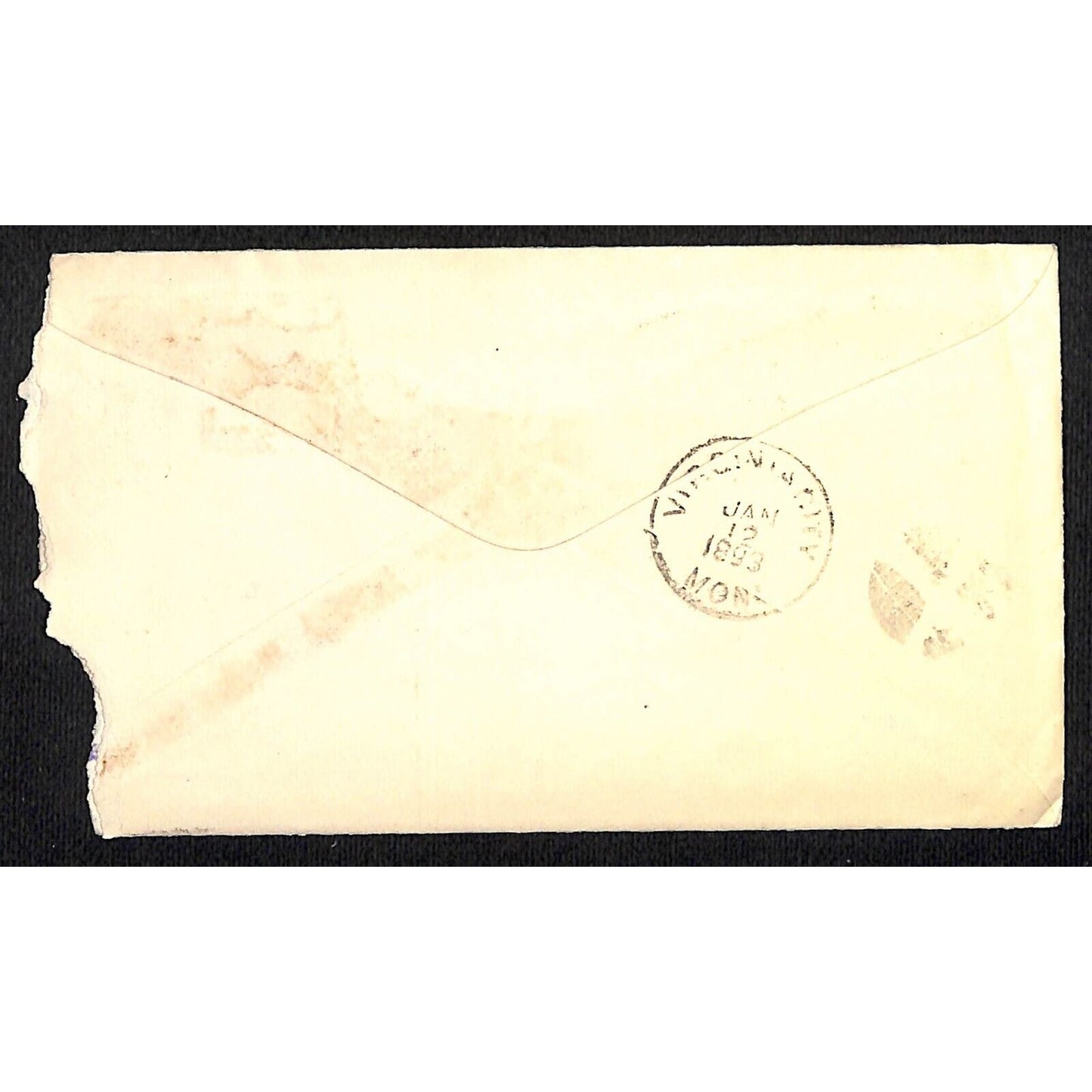 California Powder Works (Hercules) 1/9 1893 Cover S.R. Buford Virginia City, MT