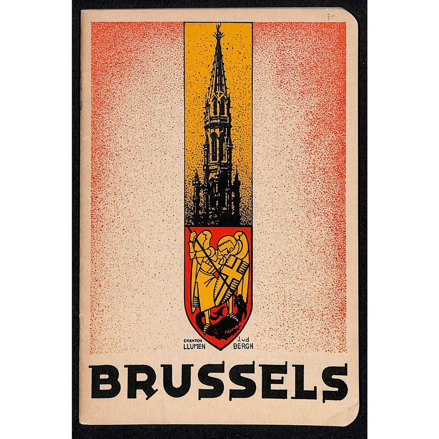 Brussels Belgium Tourist Guide Booklet w/ Hotel List 36pp c1950's VGC Scarce