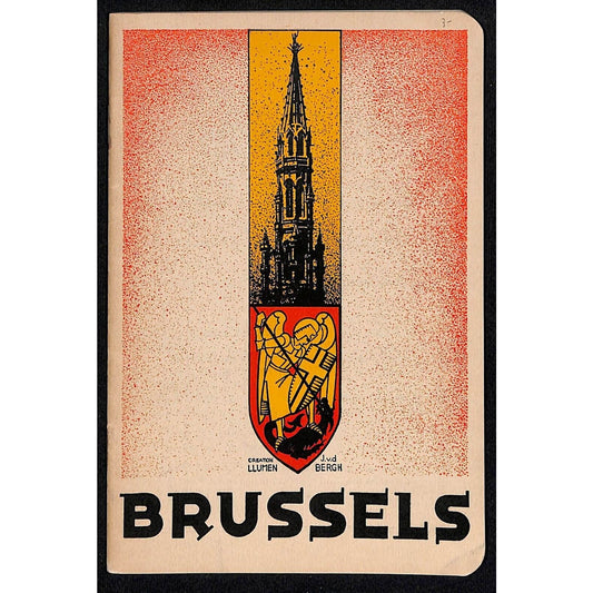Brussels Belgium Tourist Guide Booklet w/ Hotel List 36pp c1950's VGC Scarce