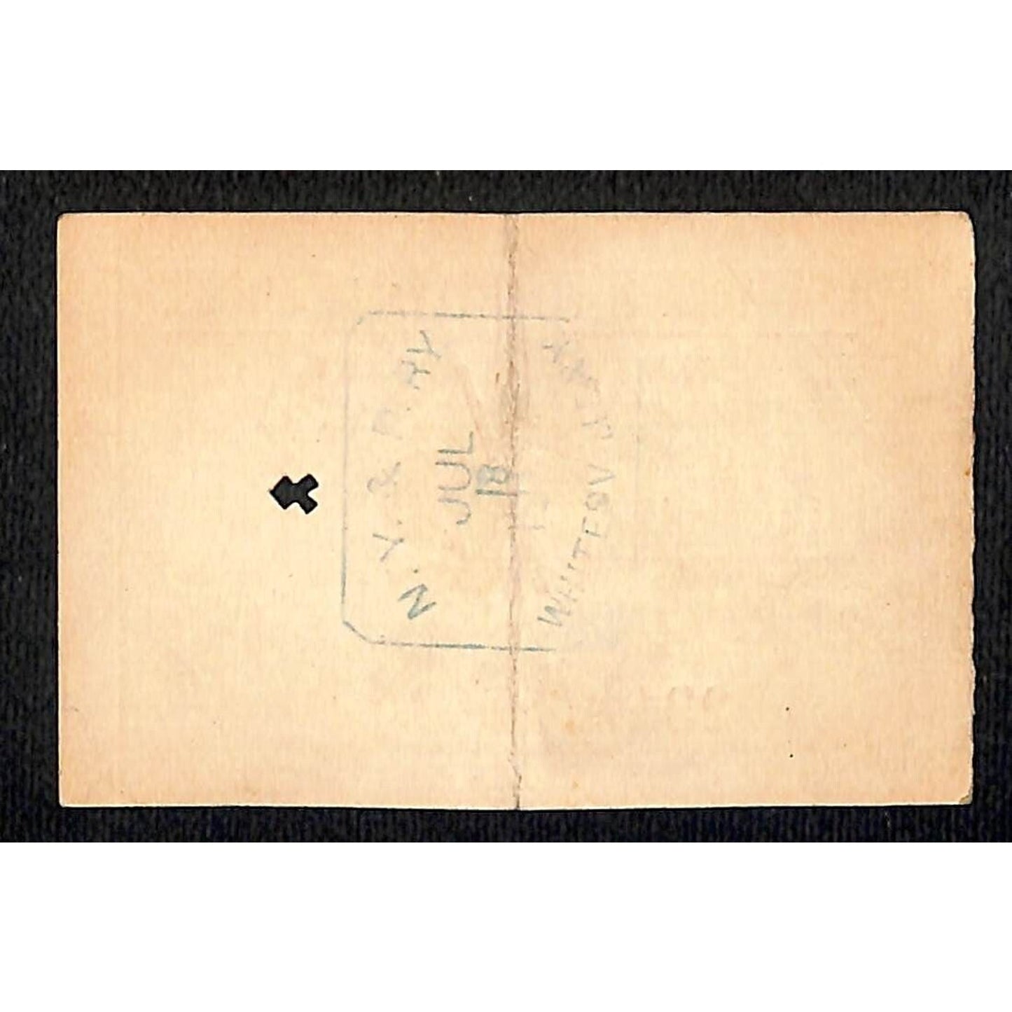 New York & Pennsylvania Ry 1917 "Large" Half Fare Ticket Whitesville, NY #2311