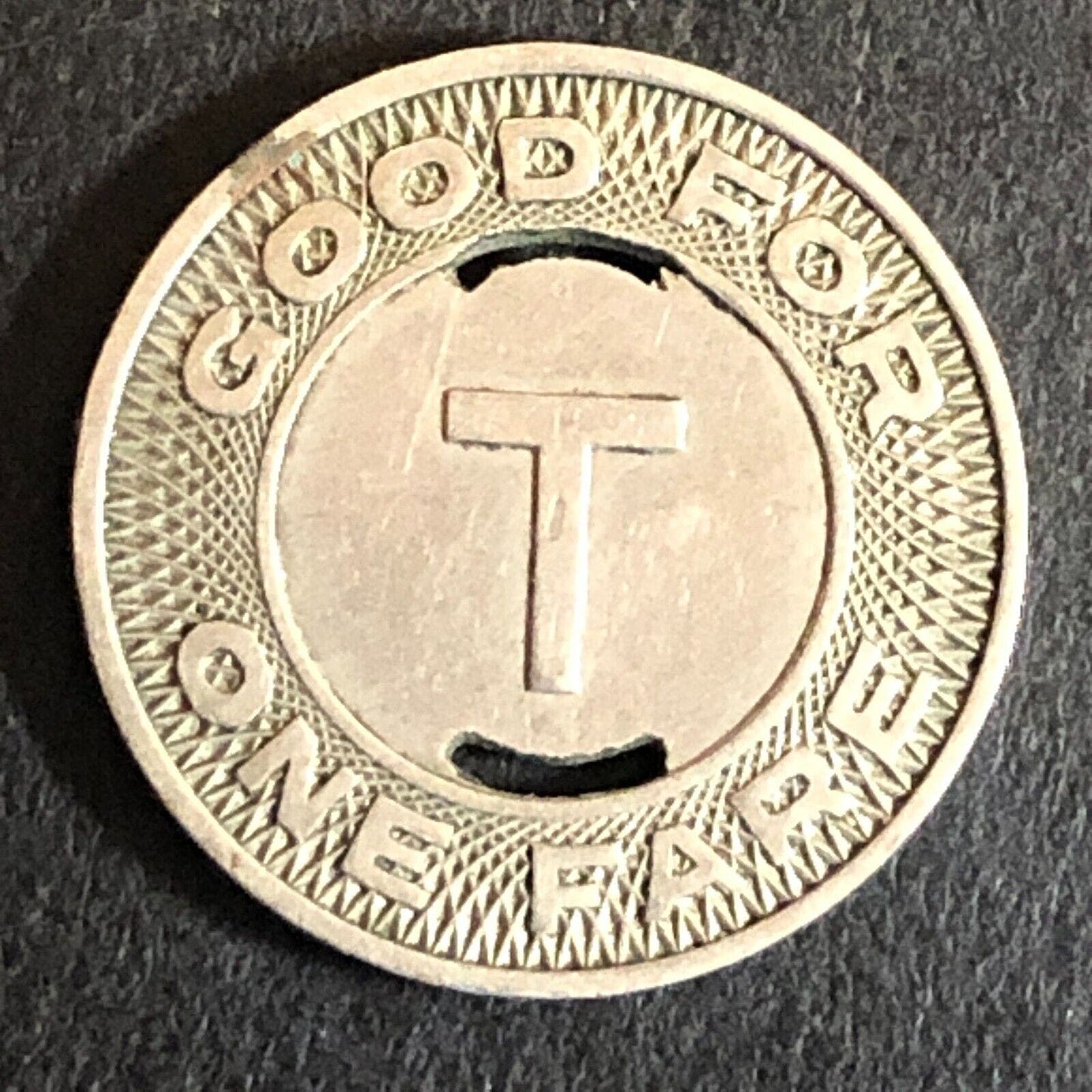 Trenton Transit New Jersey G/F One Fare Transit Token 16mm