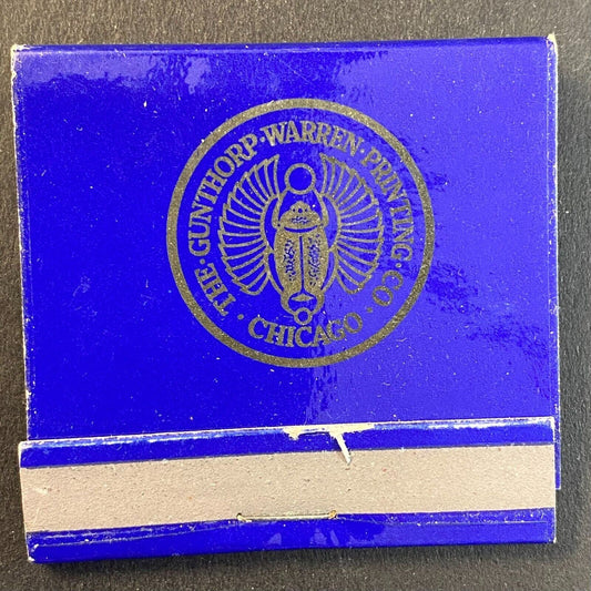 Gunthrop-Warren Printing Company Chicago c1960's-1973 Full Matchbook VGC