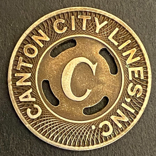 Canton City Lines G/F One Fare Transit Token 23mm (#2)