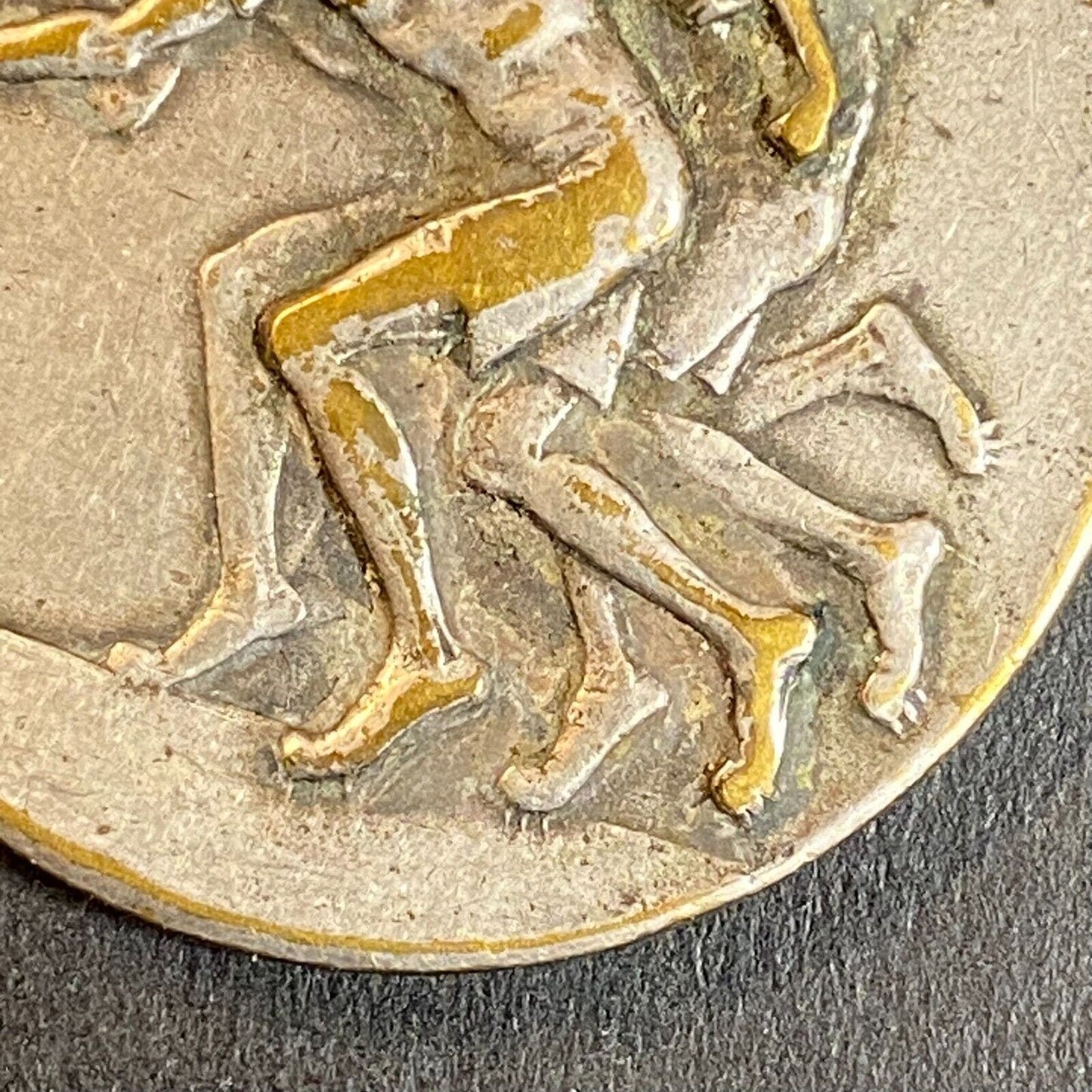 1945 7th Army 400 Meter Run Mannheim Stadium Germany Medallion W Neaves 33mm 18g