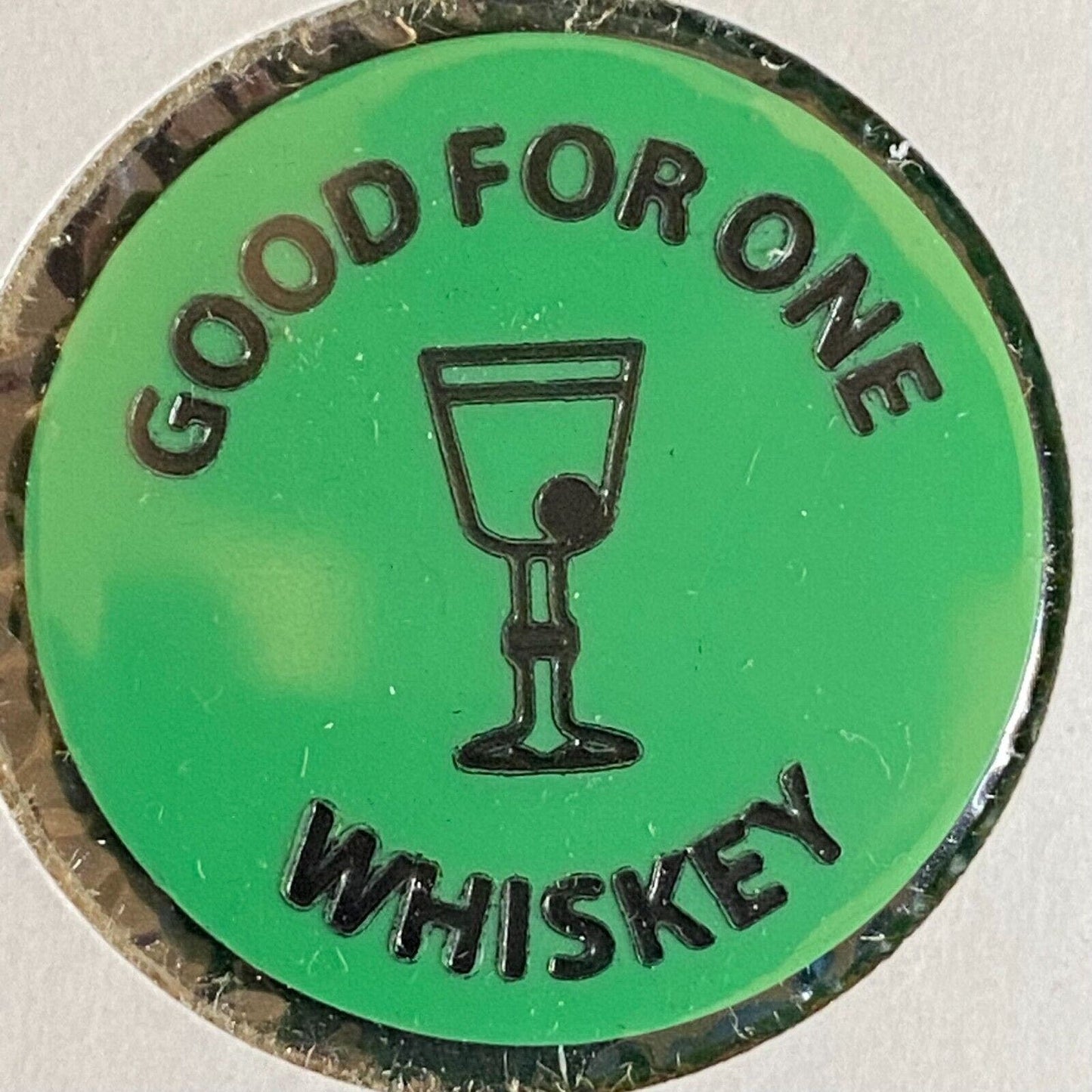 Harrisburg, PA V.F.W. Post 1718 c1970's-80's Plastic "G/F One Whiskey" Token
