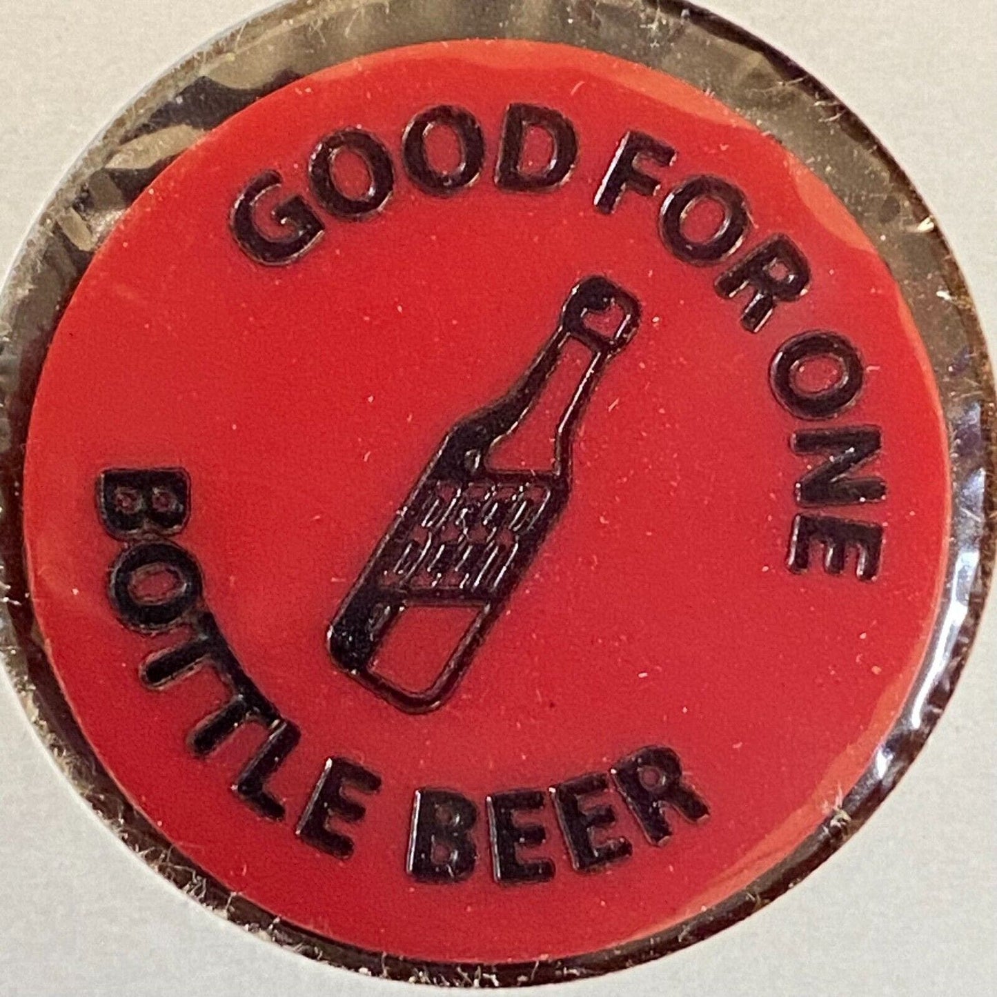 Harrisburg, PA V.F.W. Post 1718 c1970's-80's Plastic "G/F One Bottle Beer" Token