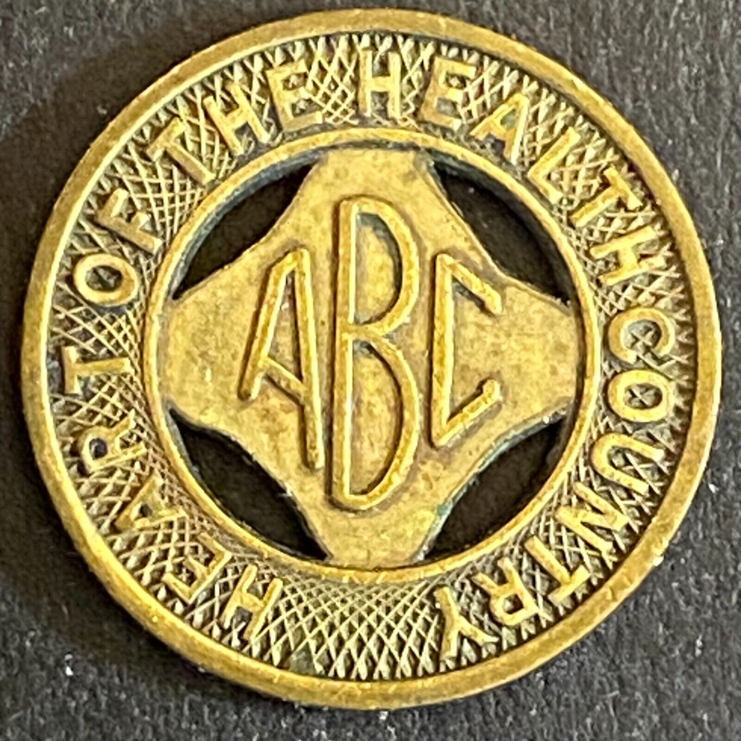 Albuquerque Bus Co. "ABC" Health Country Transit Token 16mm (#1)