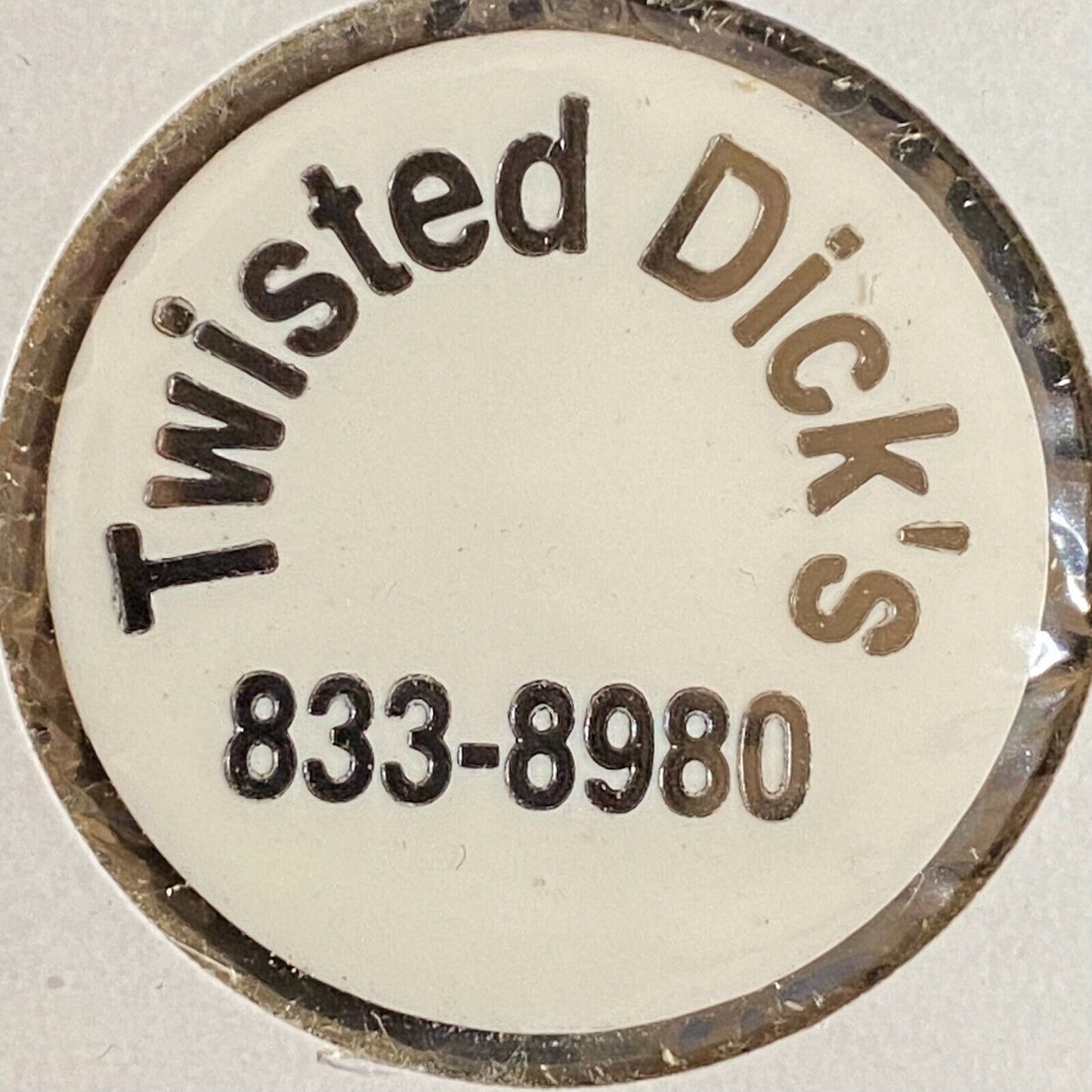 Meshoppen, PA Twisted Dick's (Bar & Grill) Plastic Token G/F Mixed Drinks