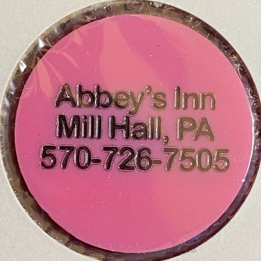 Mill Hall, PA Abby's Inn c1998 Plastic Token "G/F One Mixed Drink"