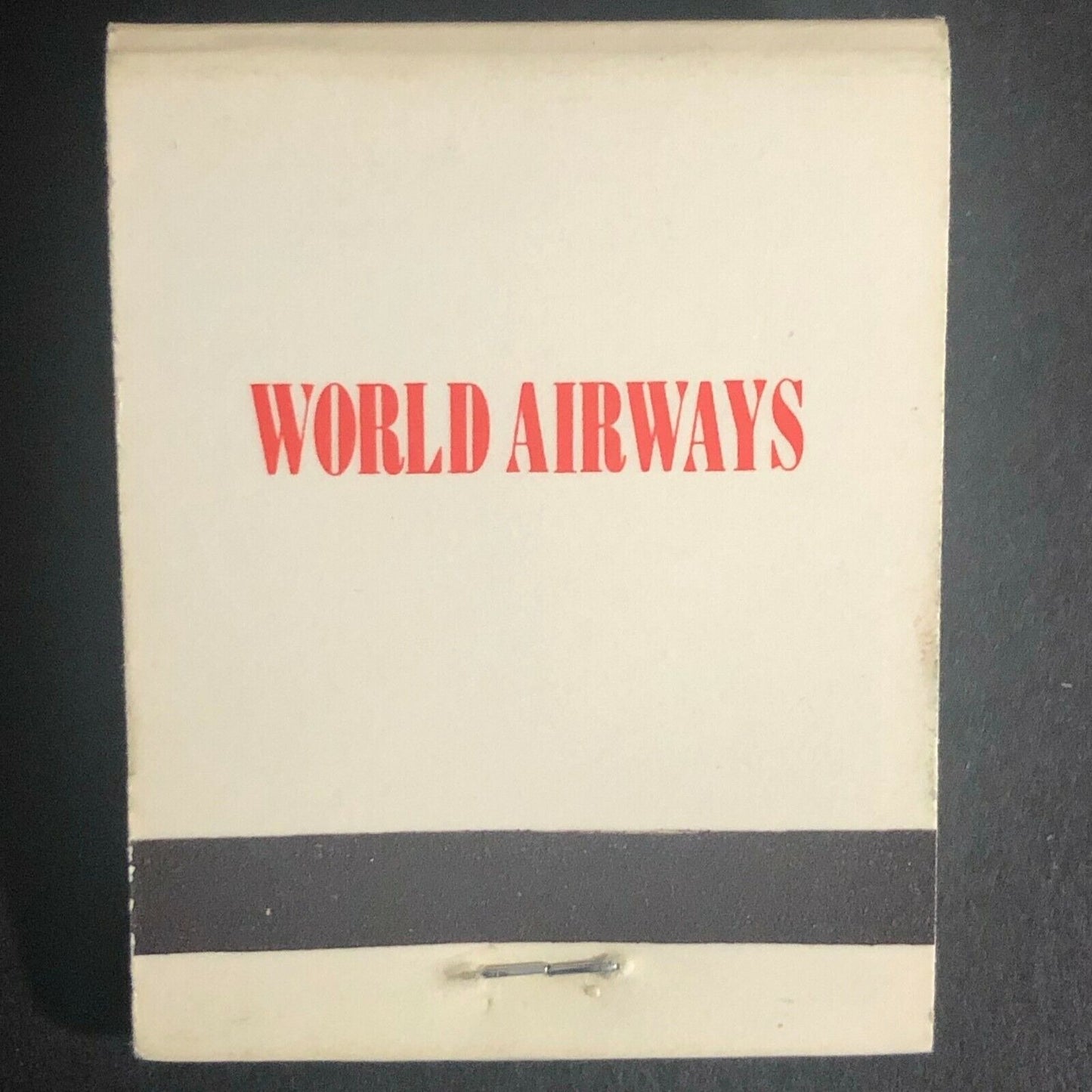 World Airways c1970's-80's Full Matchbook