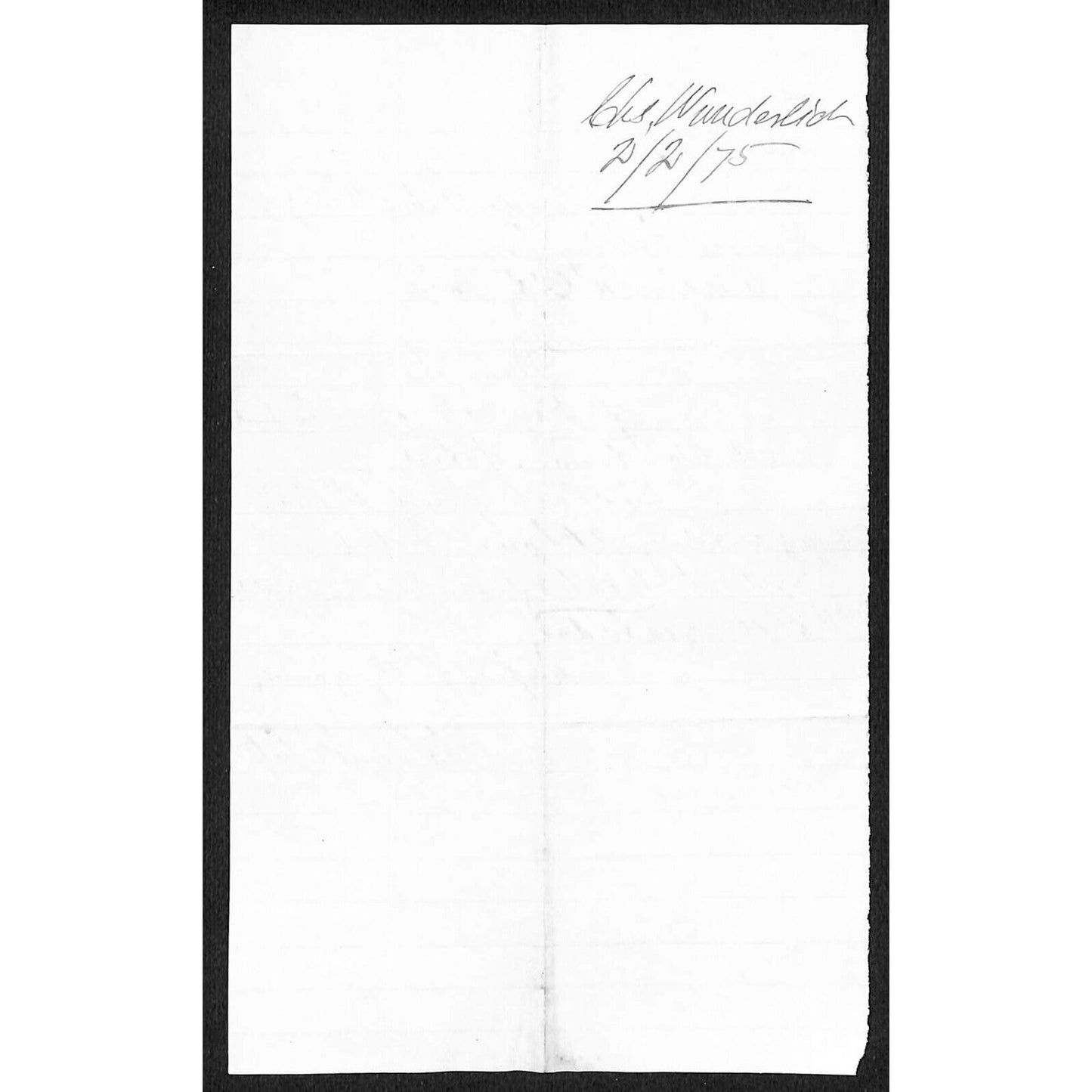 1875 ALS to Henry Elling* Virginia City, from Charles Wunderlich*, Divide, MT