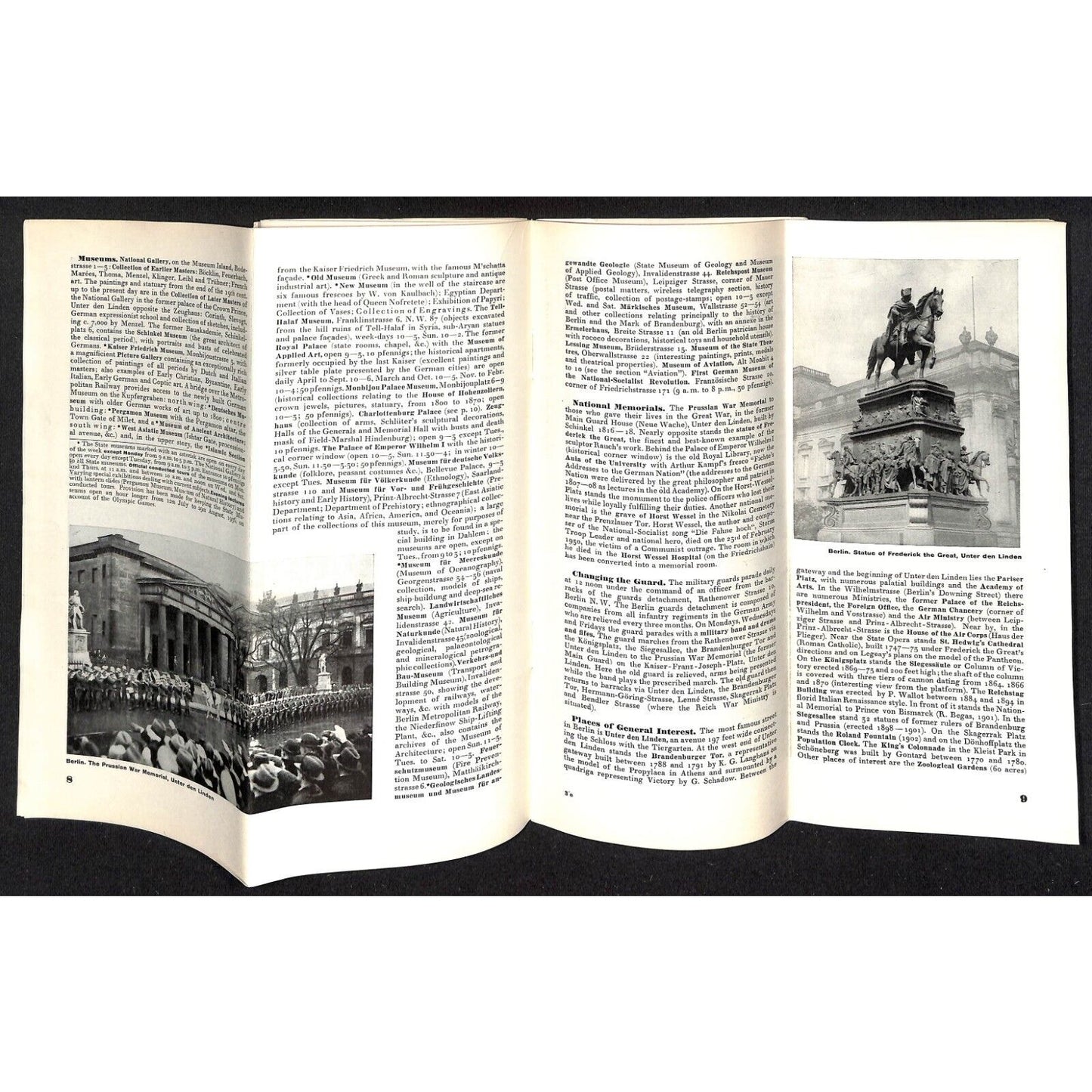 1930's Germany Berlin, Potsdam Travel Brochure 32pp w/ 15" x 17" FO Map