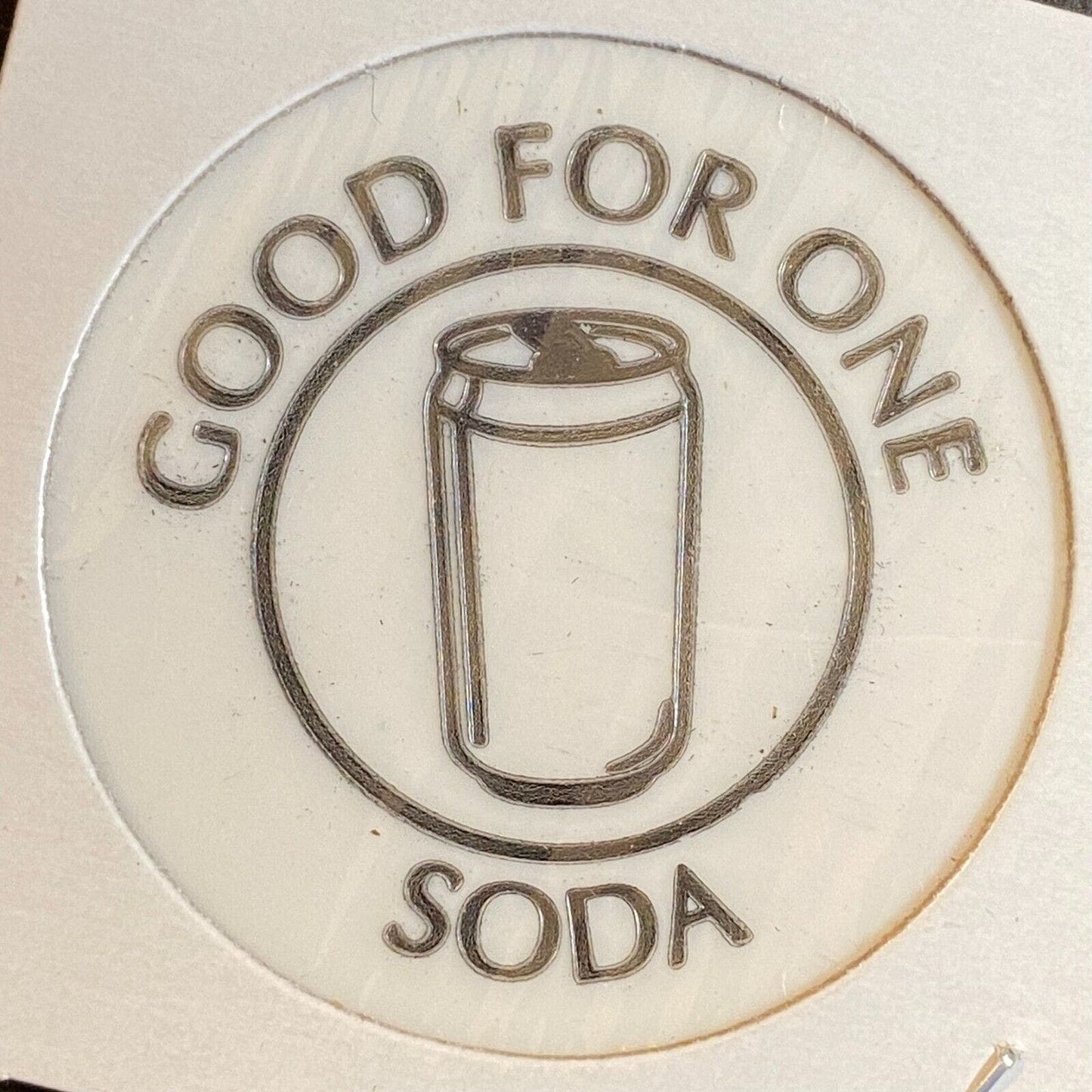McIntyre Inn Pennsylvania c1980's-90's Plastic Token G/F One Soda