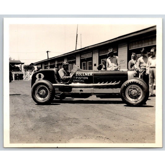 #8 Zollner Piston Special Auto Racing Driver? Photo 4" x 5" Stamped Ed Hitze